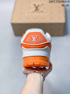 Louis Vuitton Trainer Low Sneakers Orange White 711580URY