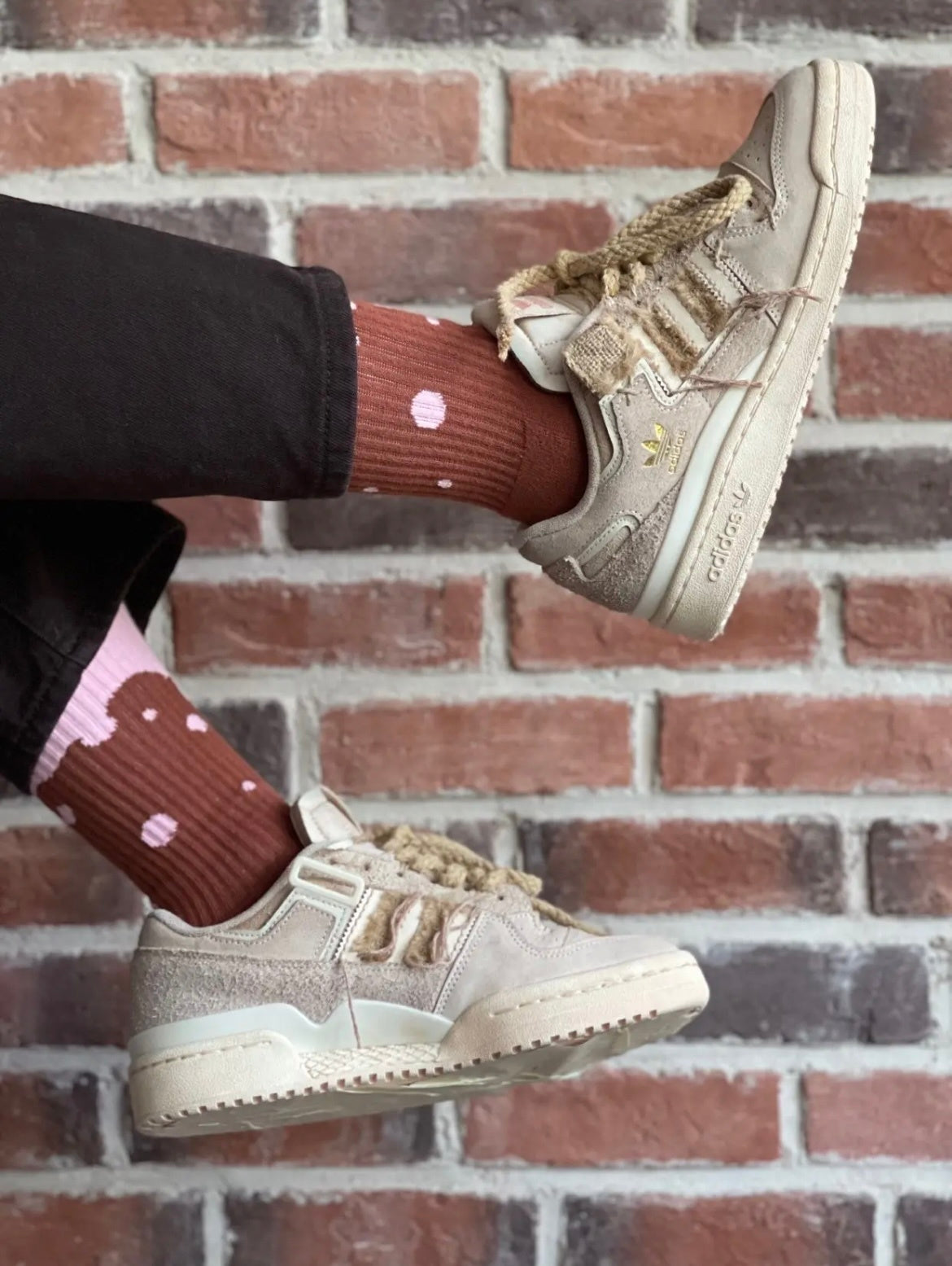 Adidas Originals Forum 84 Low Sneakers in Wheat Beige