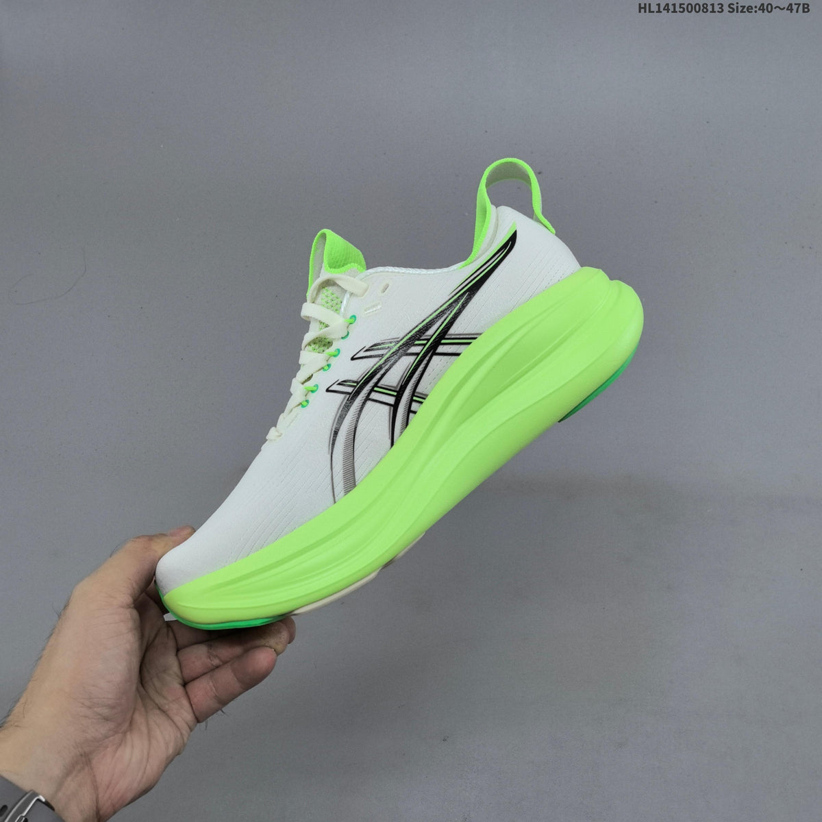 ASICS Gel-Nimbus 28 Running Shoes White Neon Green