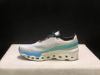 On Cloudmonster 2 Running Shoes in White and Blue