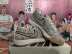 Nike Book 1 Gray Snakeskin-Pattern Sneakers