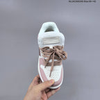 Off-White Low-Top Sneakers in White and Dusty Pink