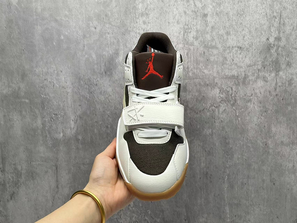 Nike Air Jordan 1 Low White Brown Sneakers