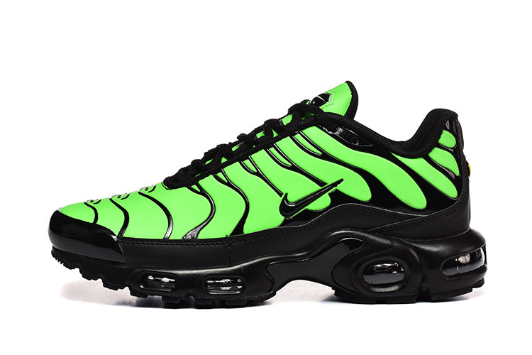 Nike Air Max Plus Black and Volt Green Sneakers
