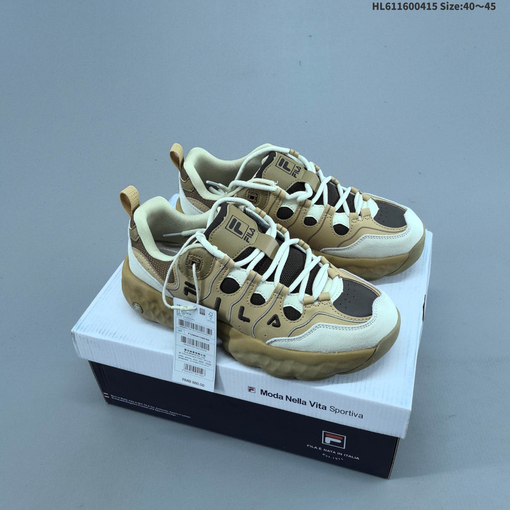 FILA Muffin WE Low-Top Sneakers, Tan and Cream F12M541106FTW