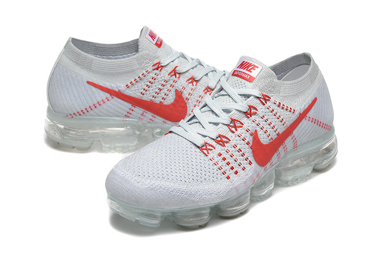 Nike Air VaporMax Flyknit White Red 849558-006 Sneakers