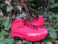 Air Jordan 9 High-Top Sneakers in Bulls Red and Black