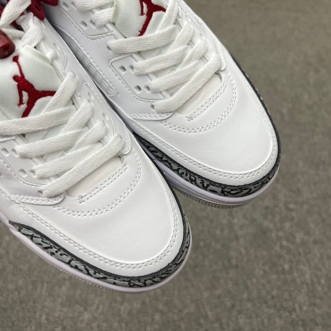 Air Jordan Spizike Low White and Burgundy Sneakers FQ1759-106