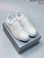 Prada Downtown Low-Top Sneakers Navy and White 2607HXD1829A19