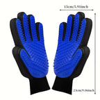 Pet Grooming Deshedding Massage Gloves 2-Pack