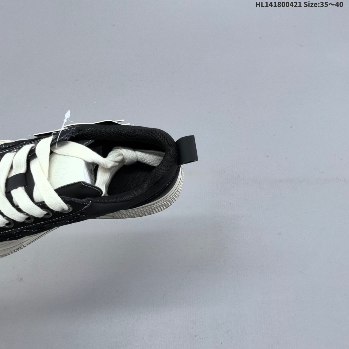 SHOOT BRAND Black and White Platform Sneakers HL141800421