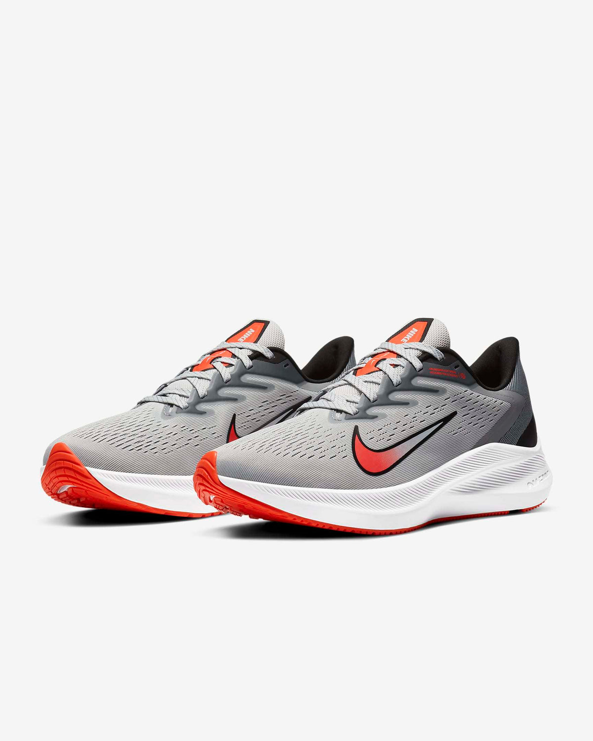 Nike Zoom Winflo 7 Running Shoes Grey Red CJ0291-012