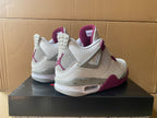 Jordan 4 Retro Sneakers in White, Purple, Brown and Yellow
