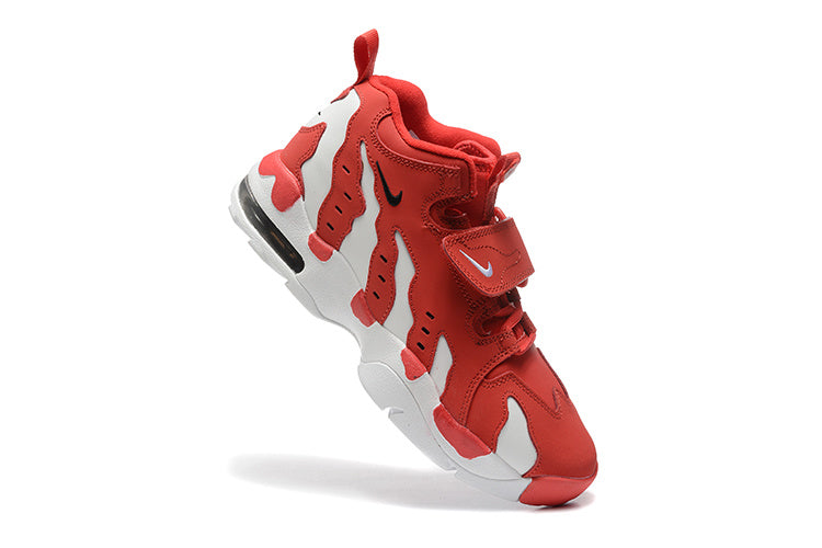Nike Air More Uptempo Red and White Sneakers