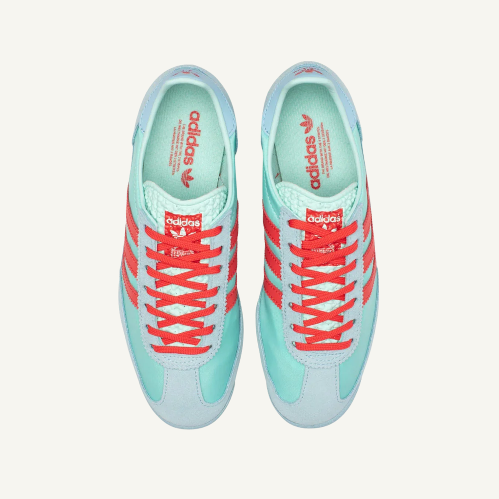 Adidas Originals Women's Teal/Red SL72 Sneakers, JH7397 (No Box)