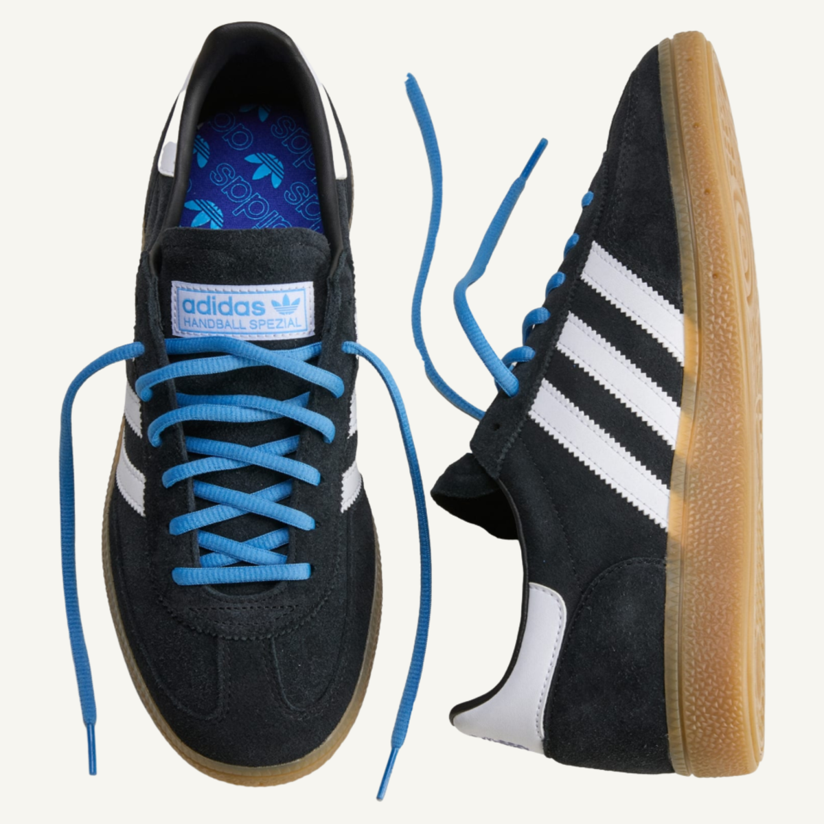 Adidas Originals Men's Black/White Handball Spezial 'Argentina' Sneakers, HP3673