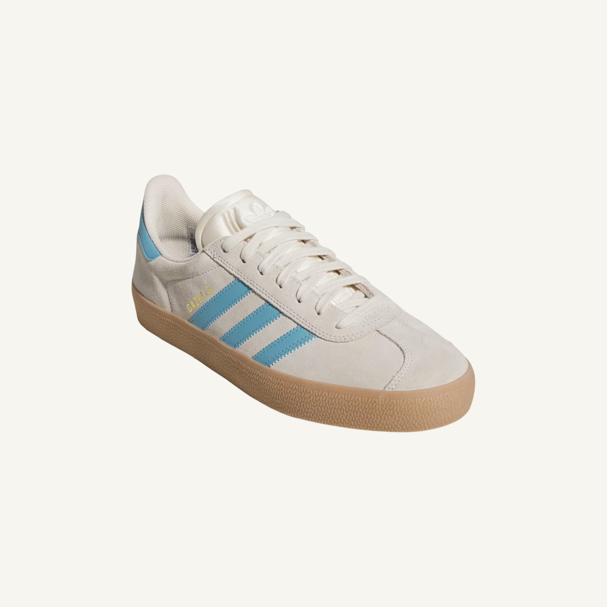 Adidas Originals Men's Cream/Blue Gazelle ADV Sneakers, JP8518 (No Box)