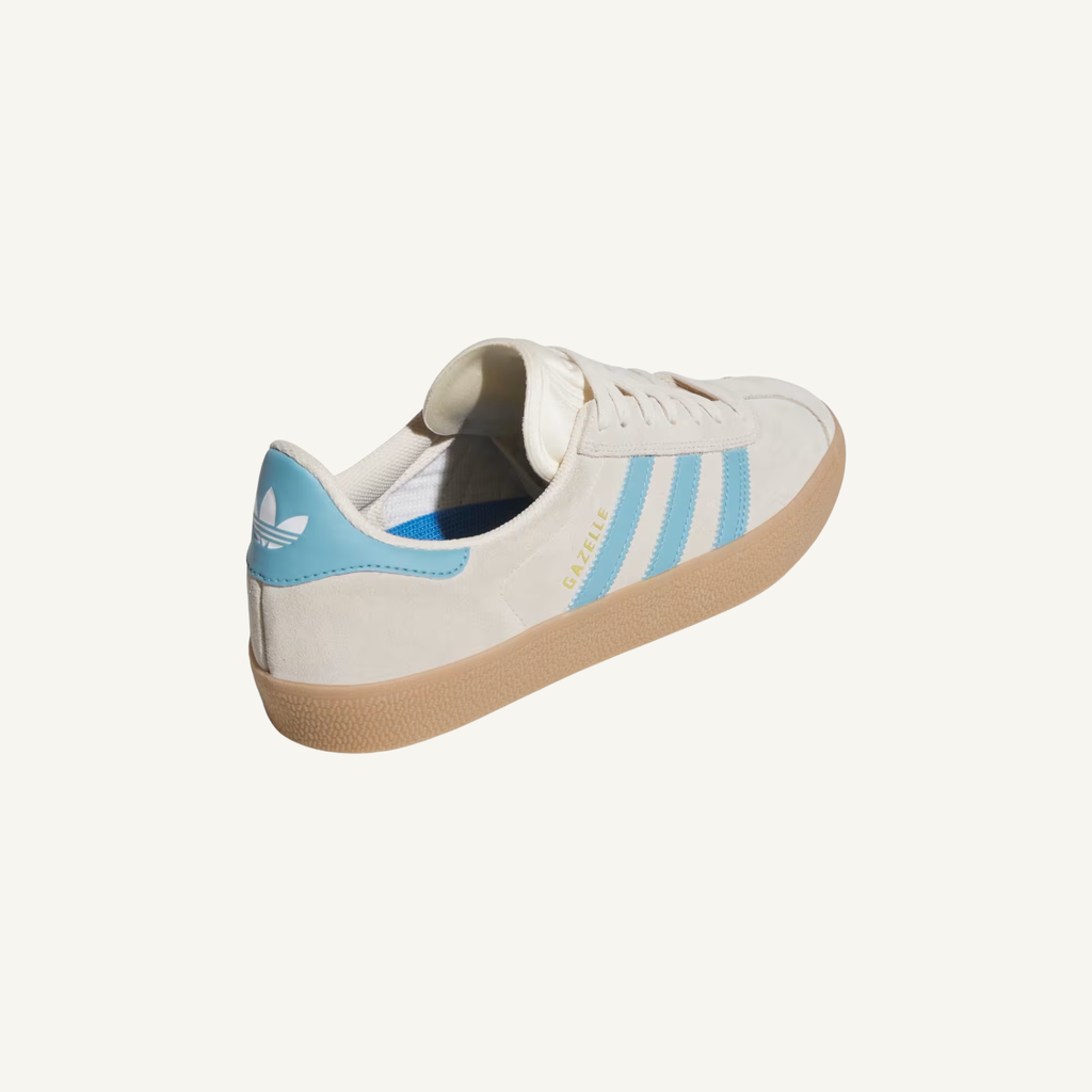 Adidas Originals Men's Cream/Blue Gazelle ADV Sneakers, JP8518 (No Box)