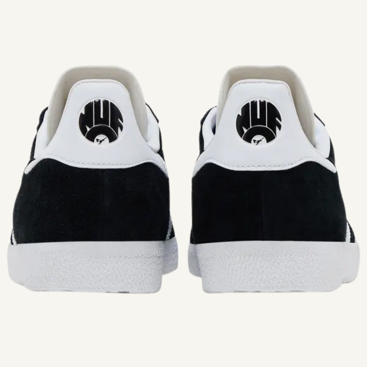 Adidas Originals Men's Black/White Gazelle Sneakers, JR6353 (No Box)
