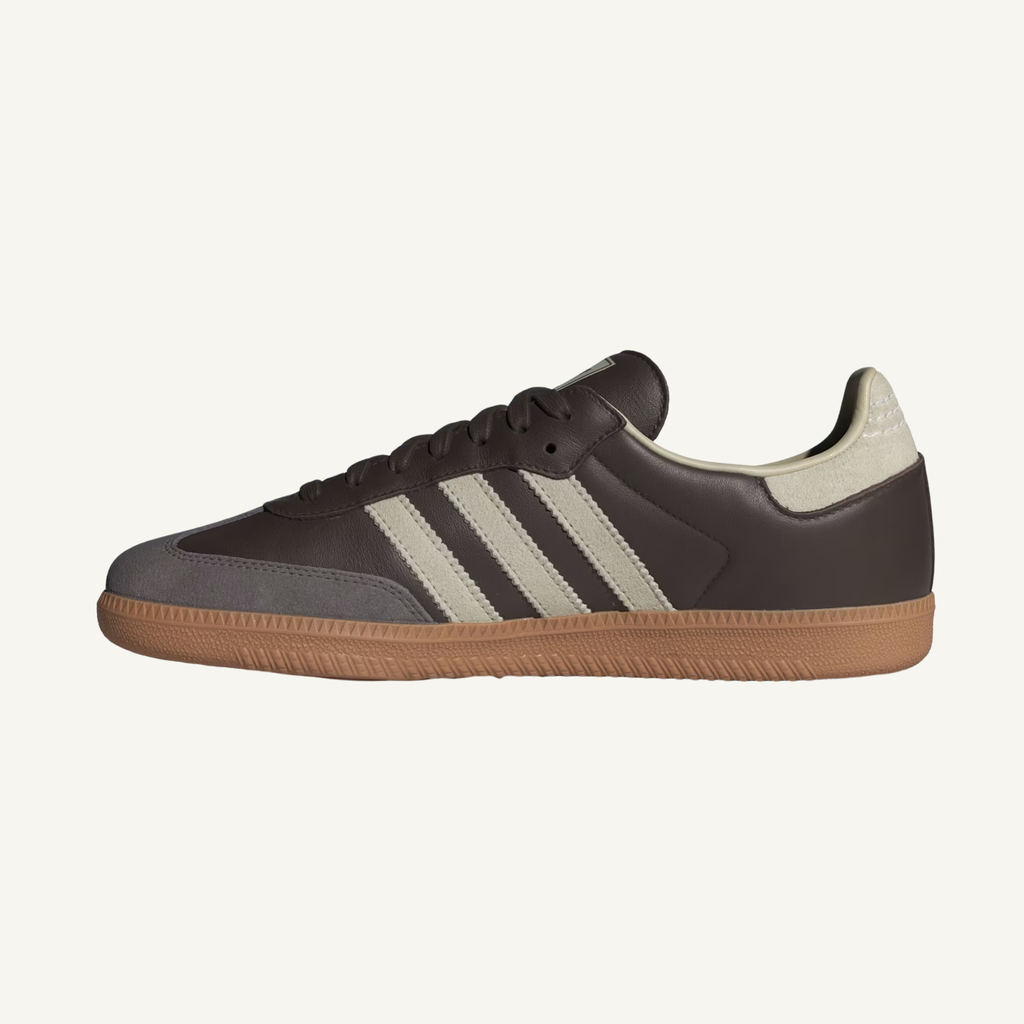 Adidas Originals Men's Brow/Putty Grey Samba OG Sneakers, ID1481