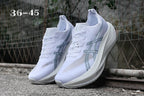ASICS White and Gray Running Shoes