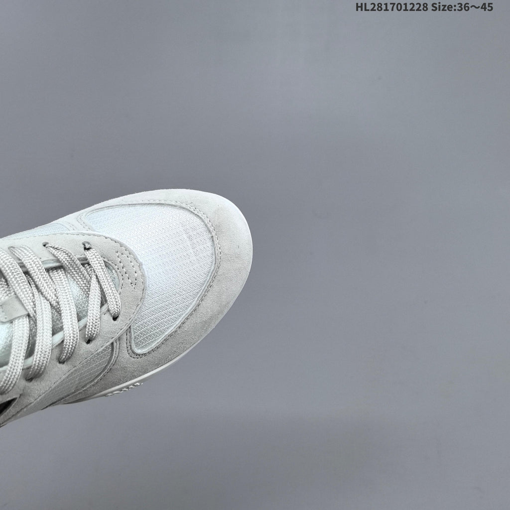 Miu Miu Women's White and Gray Lace-Up Sneakers