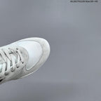 Miu Miu Women's White and Gray Lace-Up Sneakers