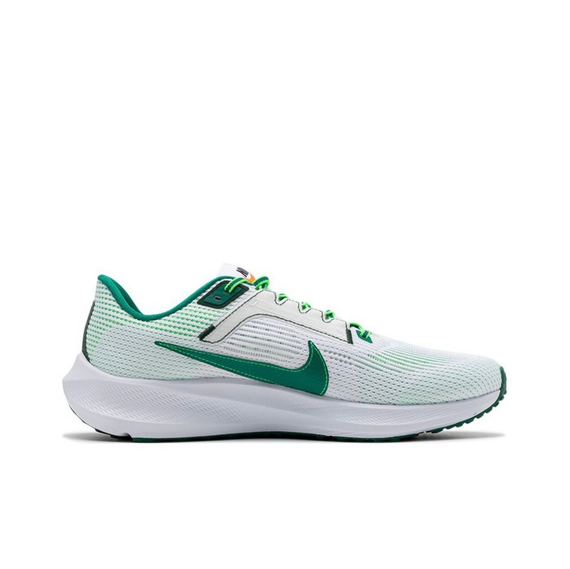 Nike Air Zoom Pegasus 40 PRM Running Shoes, White/Green FJ0329-100