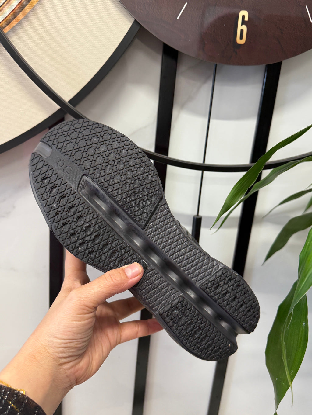 On Cloudsurfer Running Shoes, Black and Gray