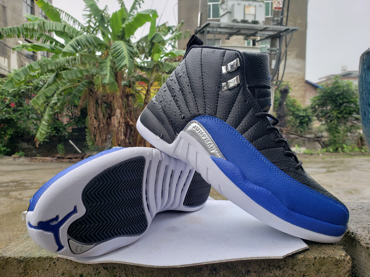 Jordan Air Jordan 12 High-Top Sneakers Black Blue White