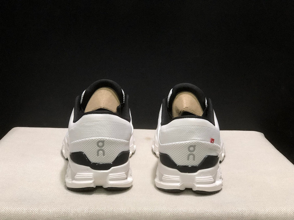On Cloud X 4 Ivory and Black Sneakers