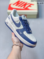 Nike Air Force 1 Blue White Stüssy-Style Sneakers 2607VD1605A15