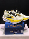 Brooks Hyperion Max 3 Running Shoes, White and Yellow