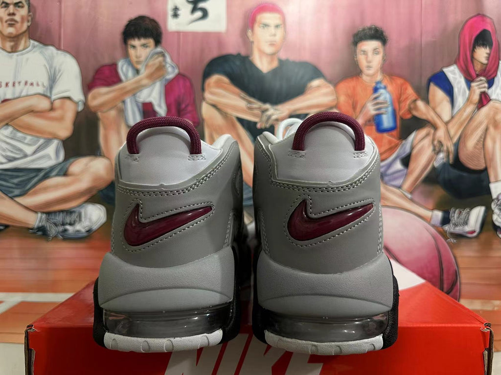 Nike Air More Uptempo White Grey Basketball Sneakers