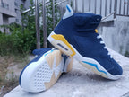 Air Jordan 6 Navy Blue High-Top Sneakers