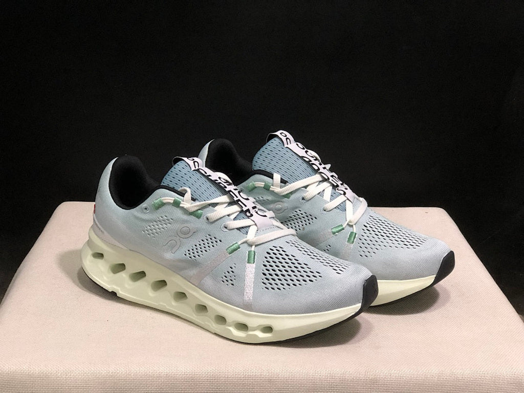 On Cloudsurfer Running Shoes in Mineral and Aloe