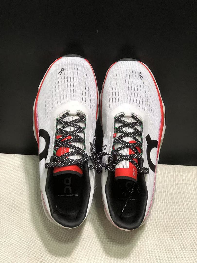 On Cloudmonster 2 PAF White Rose Running Sneakers