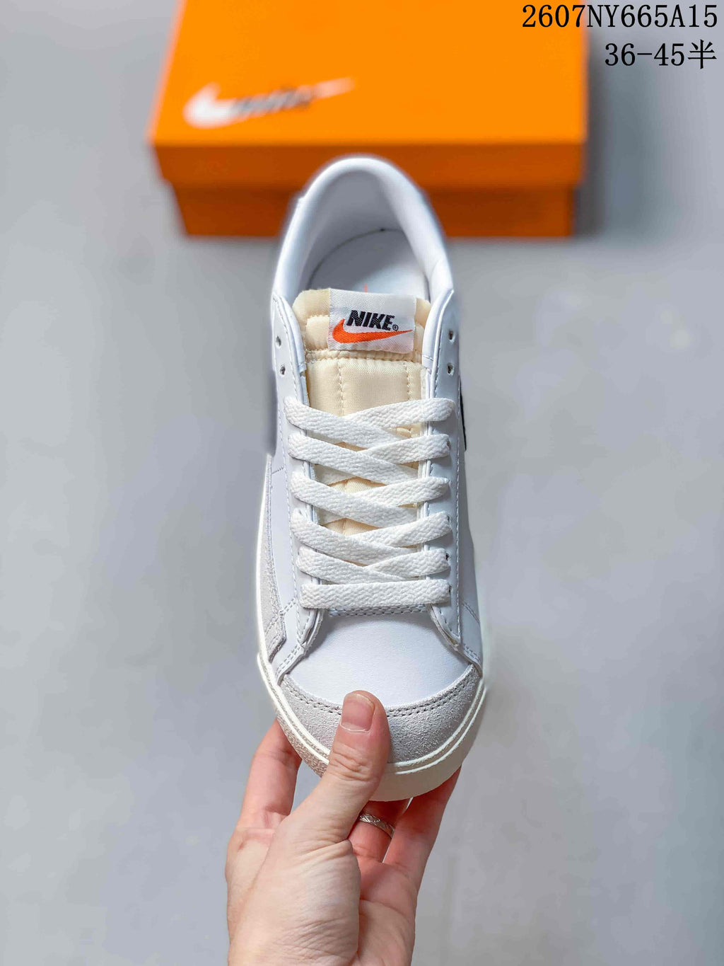 Nike Blazer Low Premium Sneakers White Black CI9888-001
