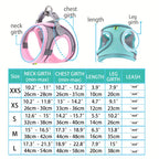 Escape-Proof Soft Breathable Reflective Mesh Pet Harness