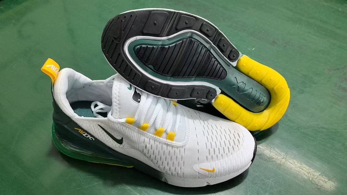 Nike Air Max 270 White Green Yellow Sneakers