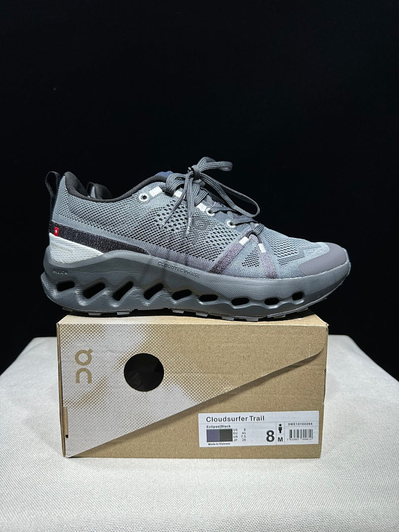 On Cloudsurfer Trail Sneakers, Dark Gray