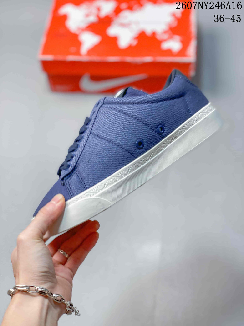 Nike Devin Booker Blazer Low Blue White Sneakers 2607NY246A16