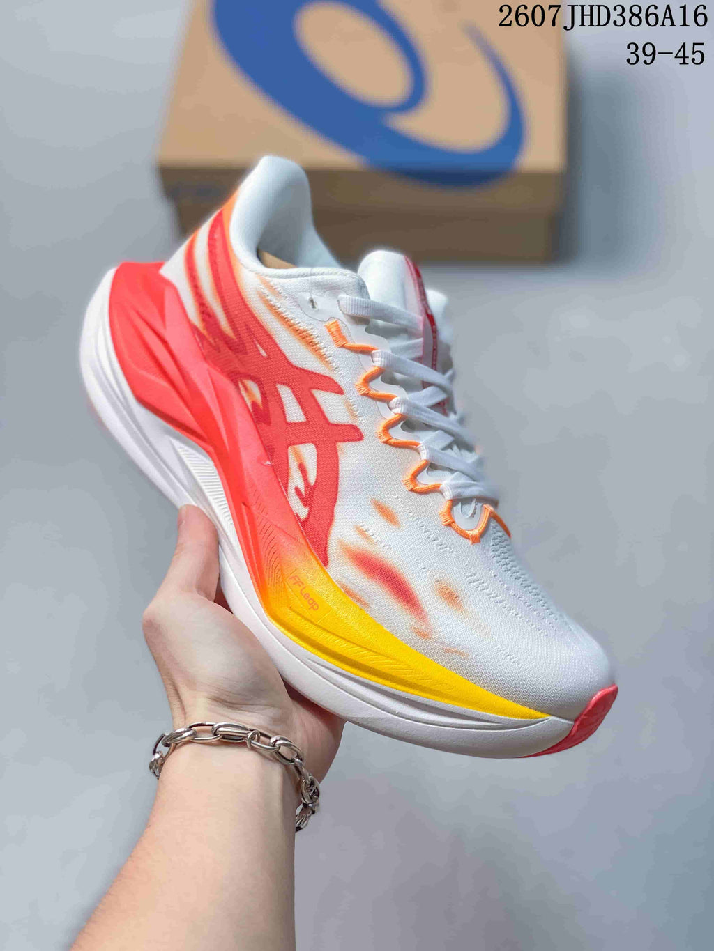 ASICS SUPERBLAST 3 Running Shoes White Red Yellow 1013A188-003