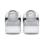 BAPE STA Low Sneakers in Gray and White