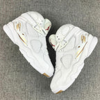 Air Jordan 8 Retro OVO White Metallic Gold Sneakers