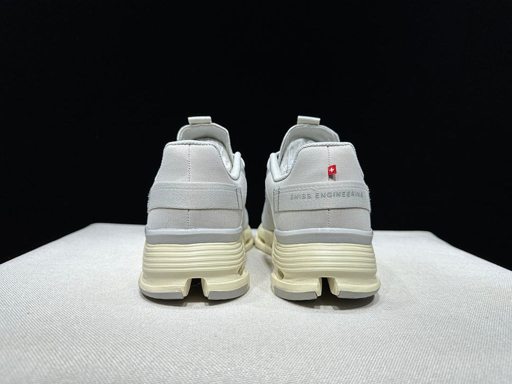 On Cloudnova Form 2 Sneakers, Gray and Cream