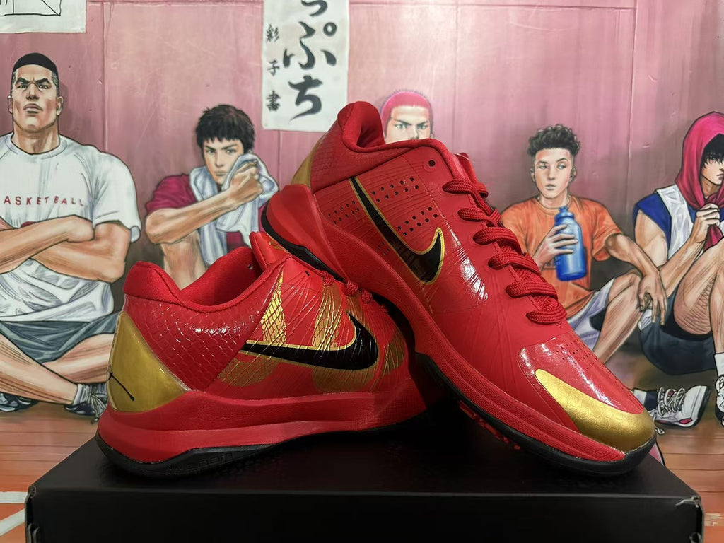 Nike Kobe Basketball Shoes Red and Gold