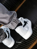 BAPE STA Low Sneakers in Gray and White