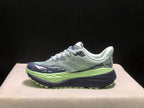 HOKA Stinson 7 Trail Running Shoes, Green and Navy