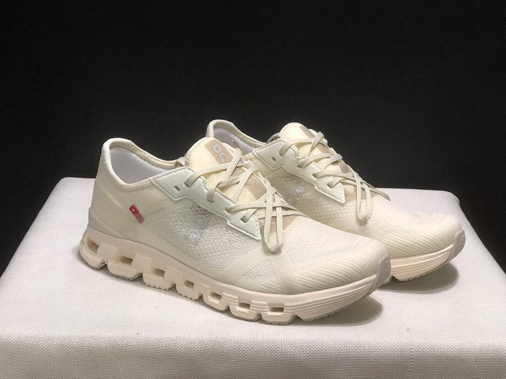 On Cloud X 4 AD Sneakers in Ghost and Dew